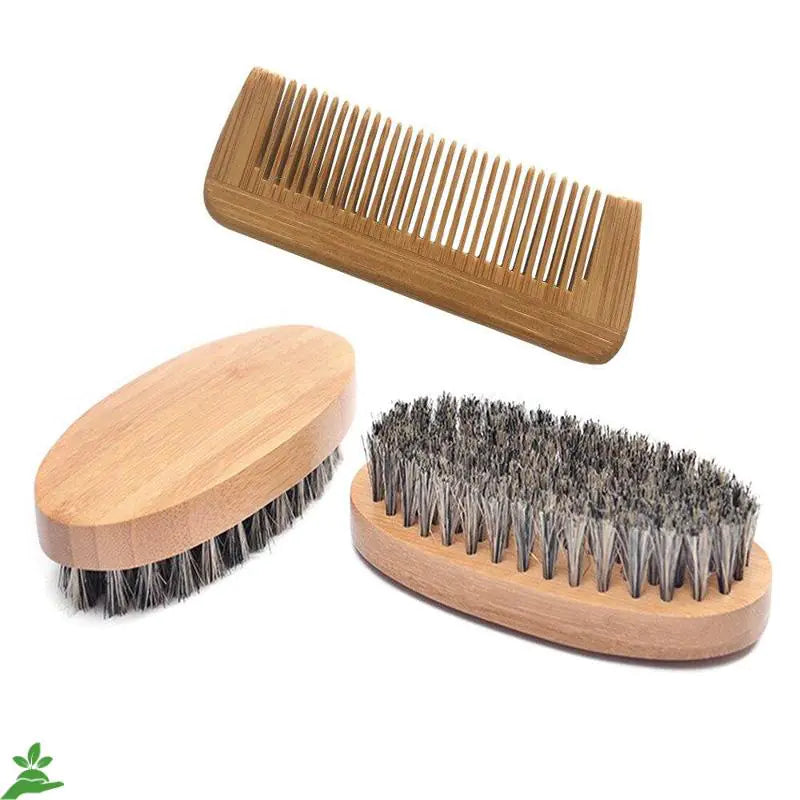 Compact Pocket Travel Boar Bristle Brush