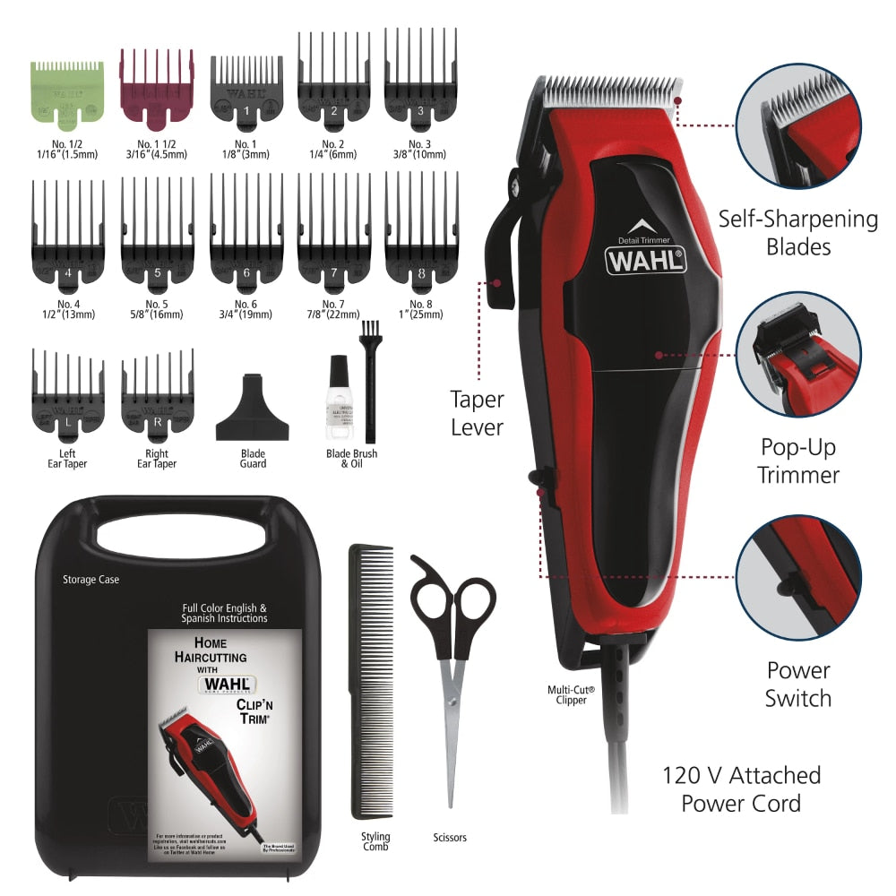 Wahl Hair Cutting Clipper & Trimmer Kit Set